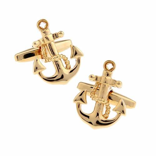 Gold Anchor Cufflinks Cufflinks Cufflinks N01389