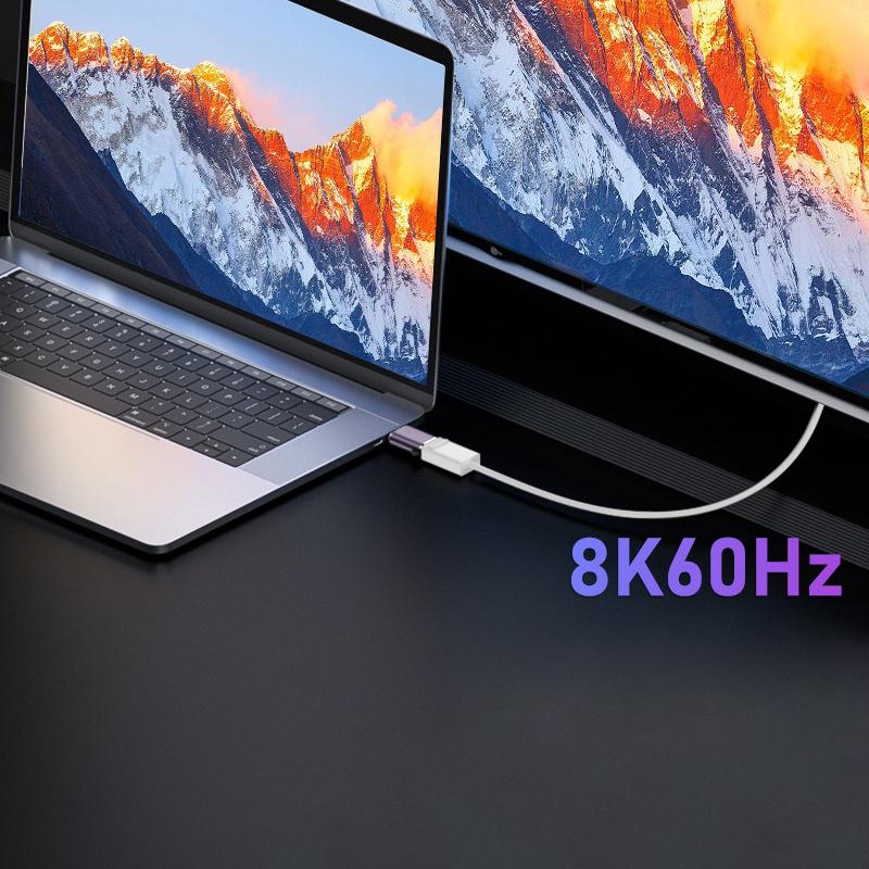 Mini DP to Big DP Converter 8K60HZ DP Male to Female Bidirectional Conversion Adapter Display Port Video Audio Extend Cable Plug