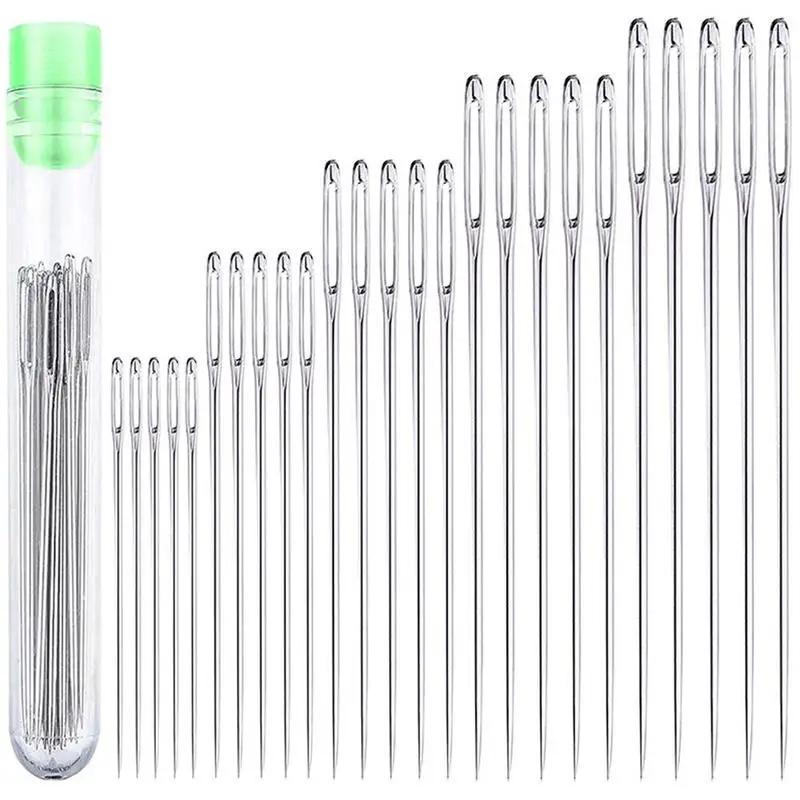 

Test Tube Needle Bottle And 25 Hand-sewing Needles Stainless Tool Steel Embroidery Needles Needles Pointed Needles Sewing S B2L1