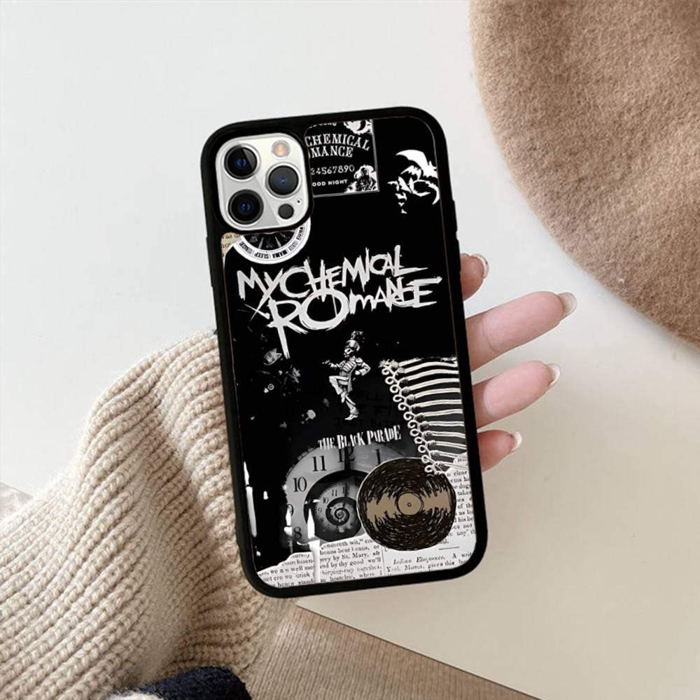 Indie Rock Band My C-Chemical R-Romance Phone Case Wireless Charging PC+TPU For IPhone 11 12 13 14 15 16 17 Pro Max Plus Case