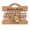 2025 Summer New Design 4Pcs/Set Fashion Butterfly Charm Bracelet Set Suitable For Women Crystal Beads Chain Bangle Female