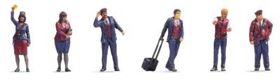 Rokuhan Z Gauge 1220 Scale Miniature Figure Railway Worker S202 Diorama Supplies