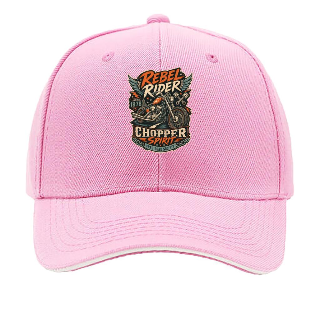 Vintage Rebel Chopper Rider Emblem Sandwich Baseball Cap Sun Cap Outdoor Workouts Hat