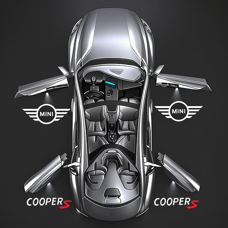 For mini MKOLed HD Car Door Logo Welcome Light Projector Lamps Accessories For MINI Cooper S Works JCW R55 R56 R50 R53 R60 R61 F54 F55 F56..