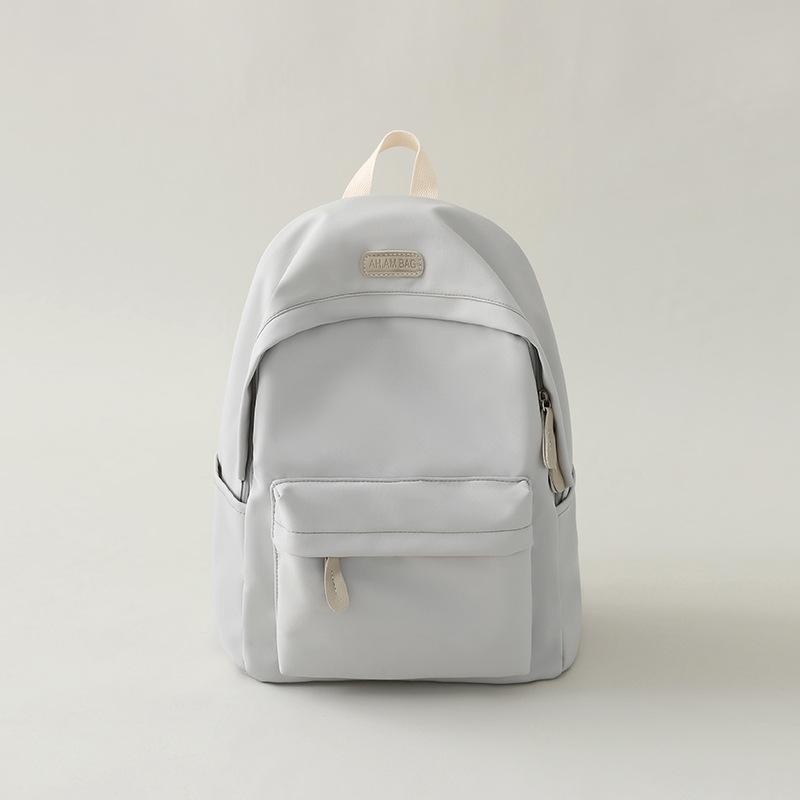 Schoolbag Korean Waterproof Backpack Female High School College Student Junior High School Student Schoolbag Korean Version Ins Simple Versatile