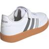 Adidas Breaknet 2.0 Comfortable Versatile Non-Slip Durable Low-Top Kids Skate Shoes Kids Sneakers White Gray Resin-Yellow JI0962