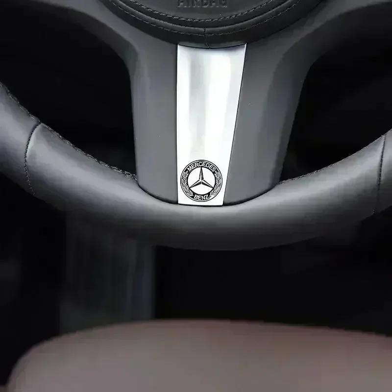 UKY5 Car Lock Keyhole Stickers Door Lock Protect Car Stickers For Mercedes-Benz A/B/GLA/CLA Smart AMG W108 W124 W126 W140 W168 W169
