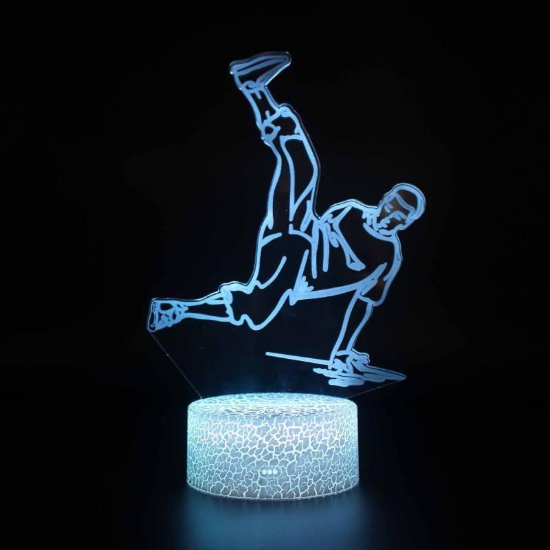 

Remote-control Abstract Led Night Light With Acrylic Lampshade Ideal For Business Gifts Street Dance