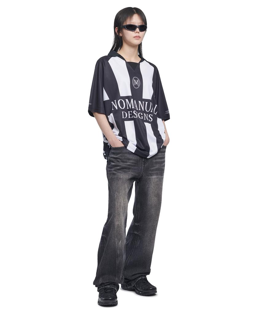 Nomaenyueol Stripe Football Shirt - White