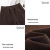 HSTYLE Women's Acetate Wool Lined Wide-Leg Pants