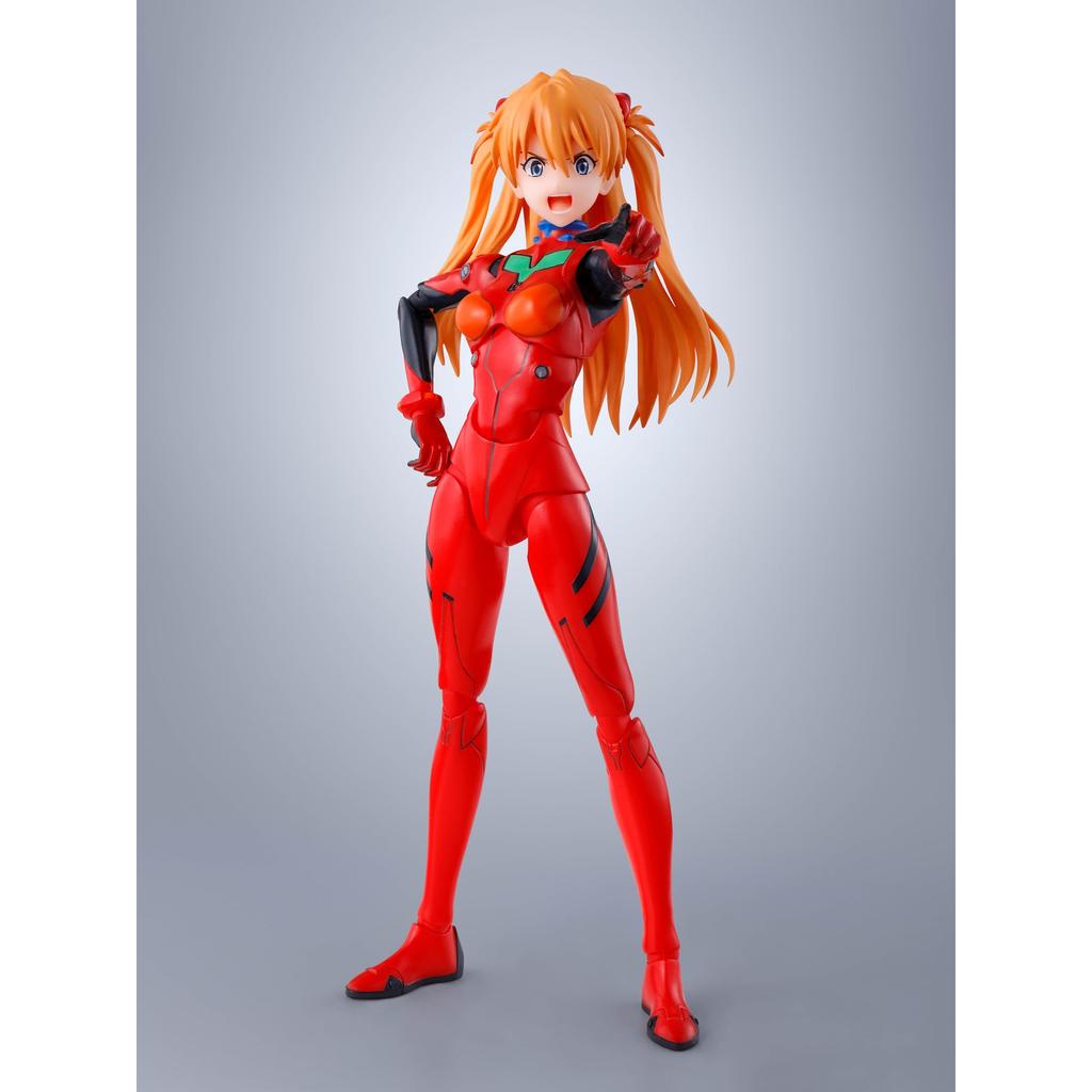 TAMASHII NATIONS S.H. Figuarts Asuka Langley Shikinami Figure, Evangelion Rebuild, 135mm, Painted PVC & ABS, Articulated Collectible