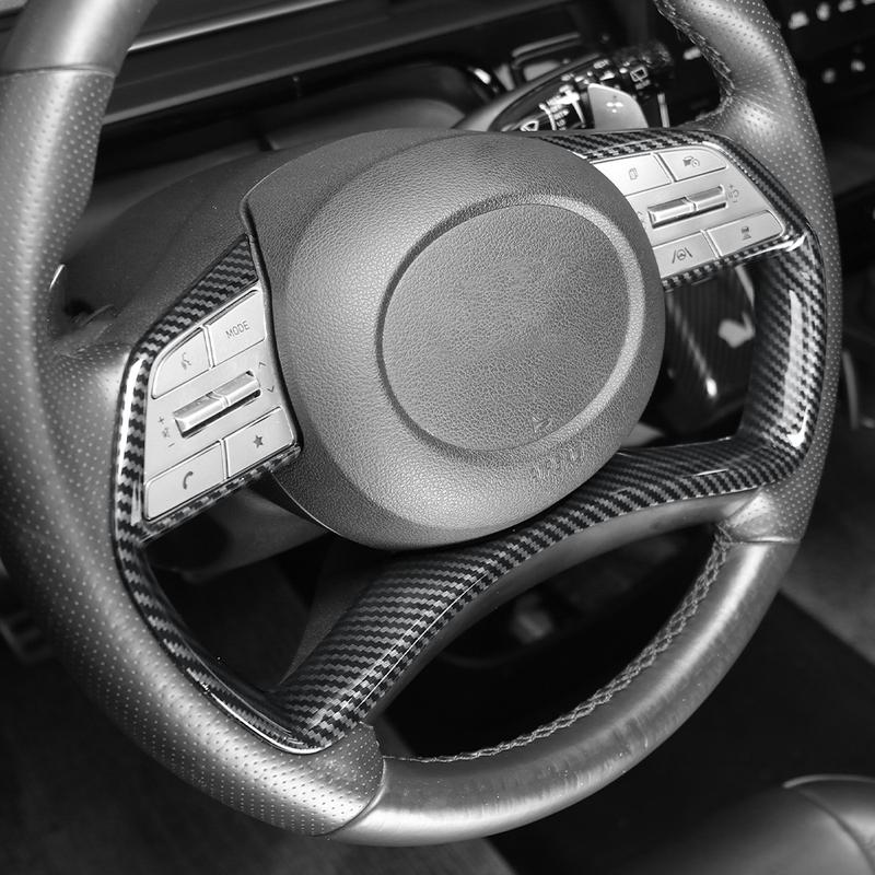 Car Tuning Carbon Fiber Central Console Gear Shift Window Button Air Vent Cover Accessories For Hyundai Staria -2026 LHD