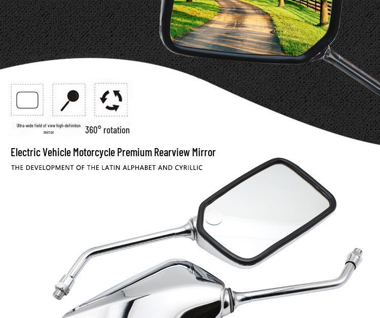 Da Gui Wang 10MM Convex Rearview Mirror for Motorcycle and Domestic Prince CG Electric Vehicle