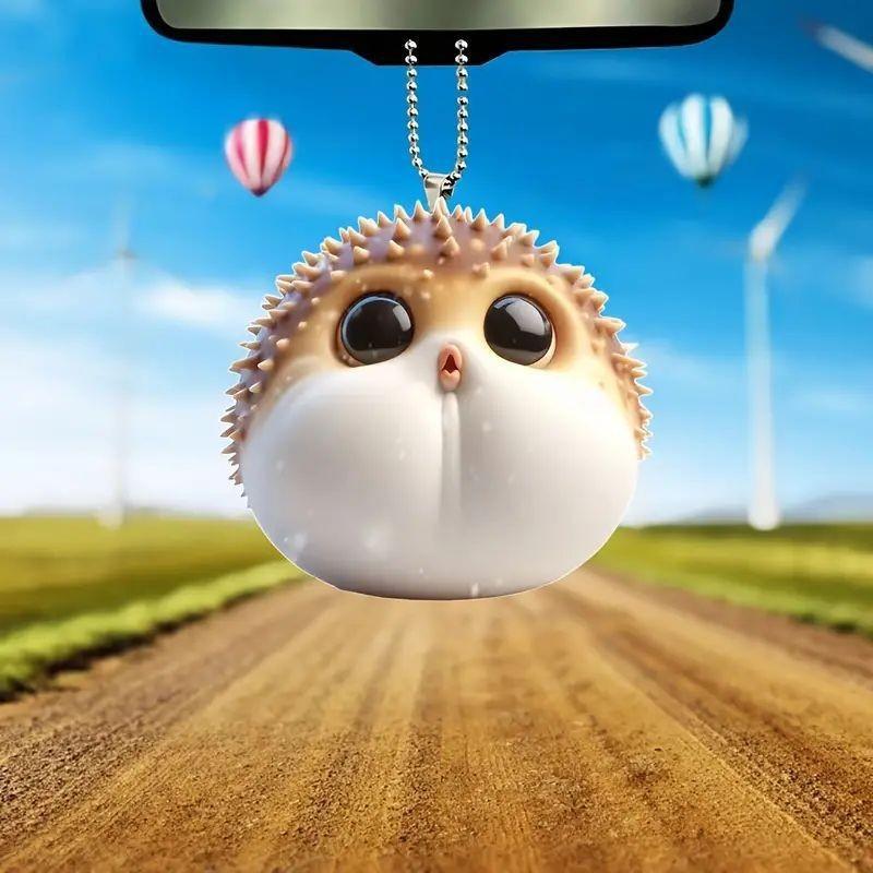 Hedgehog Whimsical Acrylic Ornament Perfect For Festive Christmas Tree Decor