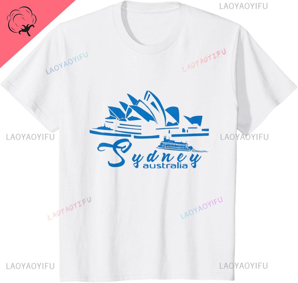 Sydney Opera Sydney Australian Unisex Unisex Kids Aussie Tshirt Breathable And Comfortable Cotton Summer Tops Camisas