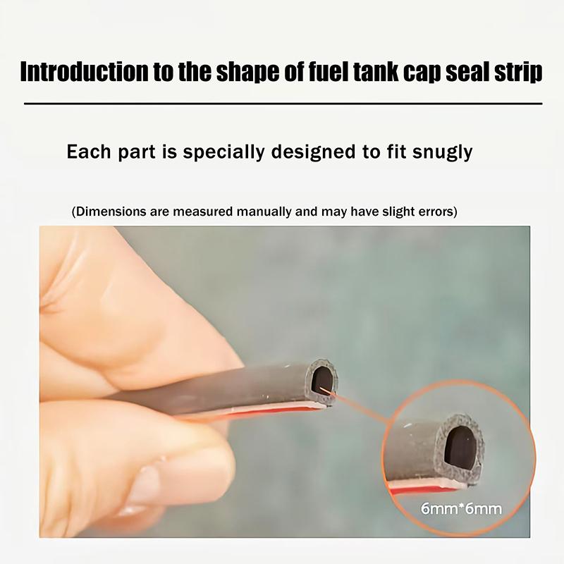 1/2Pcs Automobile Fuel Tank Cap Sealing Strip Universal Charging Port Cover Seal Ring Waterproof Dustproof Car Accessories