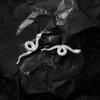 Silver-Plated Snake Stud Earrings for Women - European & American Fashion