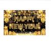 Black Gold 2026 New Year Backdrops Colorful Balloon Photo Background Party Background  Photo Studio