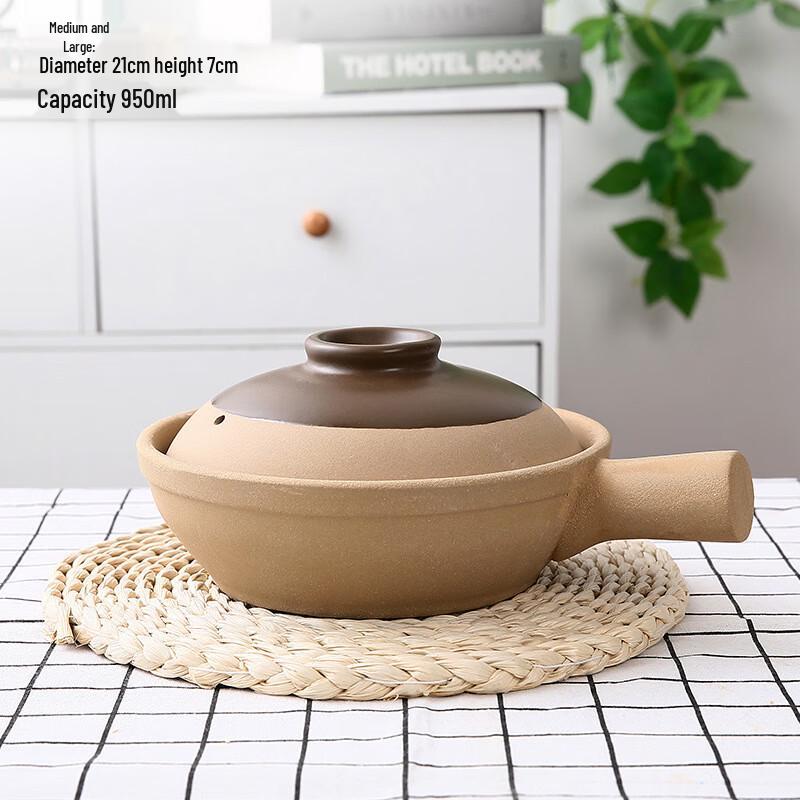 ZISIZ Single Handle Earthenware Claypot