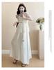 Elegant Maternity Two-Piece: Blouse Top & Camisole Dress - Summer Style 2026