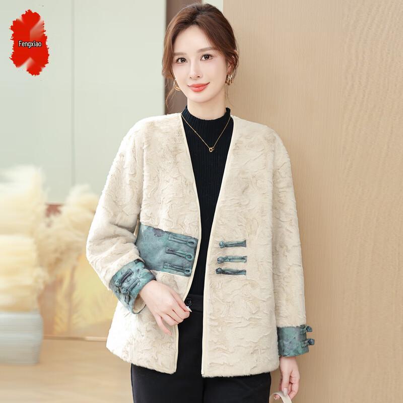 

Женское зимнее пальто из искусственного меха норки 3XL