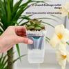 Self Watering Pots Watering Nursery Pot With Drainage Holes Translucent Plastic Planters Mini Flower Seedlings Pot