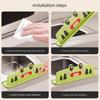 Eva Frog-Shaped Water Barrier for Kitchen Sink, Splash Guard for Countertop, Washbasin, and Handwashing Sink