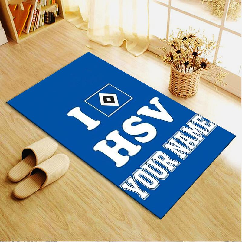 Custom Name Hamburger SV Carpet Rug for Living Room Bedroom Home Sofa Decoration,Kids play Non-slip Floor Mat