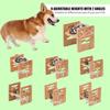 Elevated Dog Bowl, 6 Heights Adjustable Raised Dog Bowl 2.4″-6.7″, with Food Grade 304 Stainless Steel 15 OZ, Bamboo Dog Bowl Stand for Small &