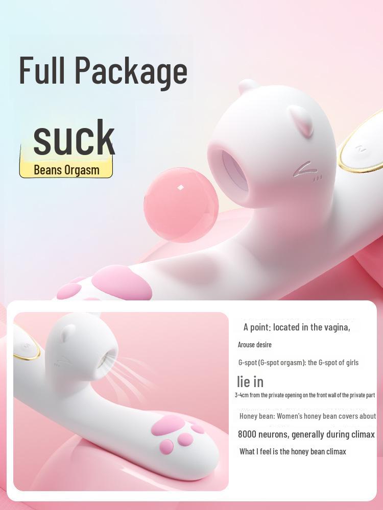 Miji Mengmeow vyhřívací a sací vibrační masážní tyč pro ženy