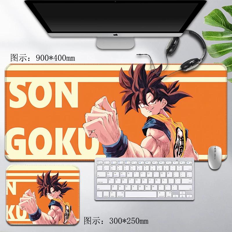 Leder Dragon Ball Mauspads Wasserdicht Son Goku Druckmuster Herren Computer Peripherie Zubehör Große Größe Gaming Tastatur Büro Schreibtischmatte