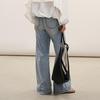 LESS 2026 Summer Cotton Blend Casual Flare Jeans