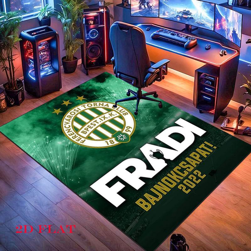 Ferencvaros Legacy Carpet Rug for Living Room Bedroom Home Sofa Decoration,Kids play Nonslip Floor Mat