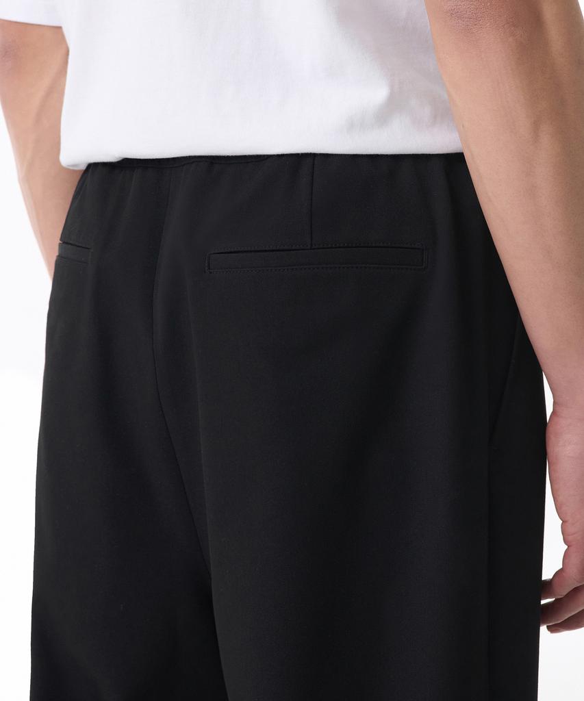 MUSINSA STANDARD Wide Webbing Belted Slacks [Black]