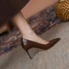 Fashion New Style Fashionable Designer Sexy New Brown Comfortable All-match High Heels Women's Stiletto Single Shoes Women Zapatos Mujer