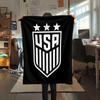 USA Fußball bedeckte Flanelldecke, weicher Überwurf für Schlafzimmer Sofa, waschbar, Fußballfanartikel, tolles Geschenk.