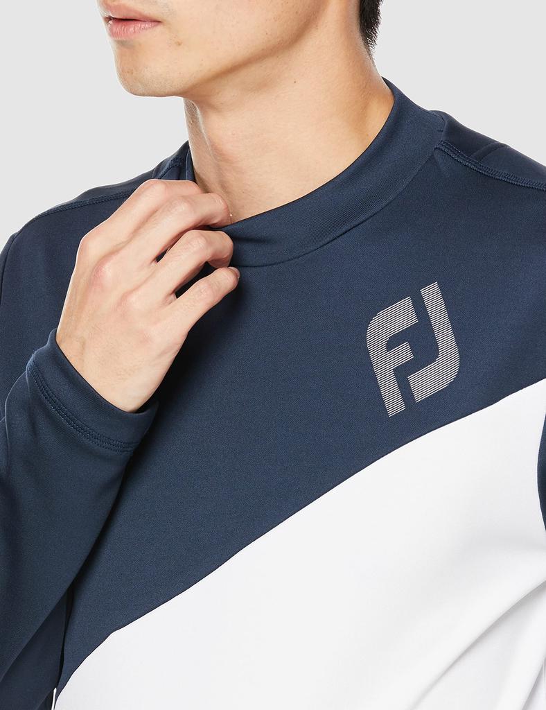 FootJoy FUEL Thermo Mock Neck Shirt FJ-F22-S15 Men's Navy/White XL