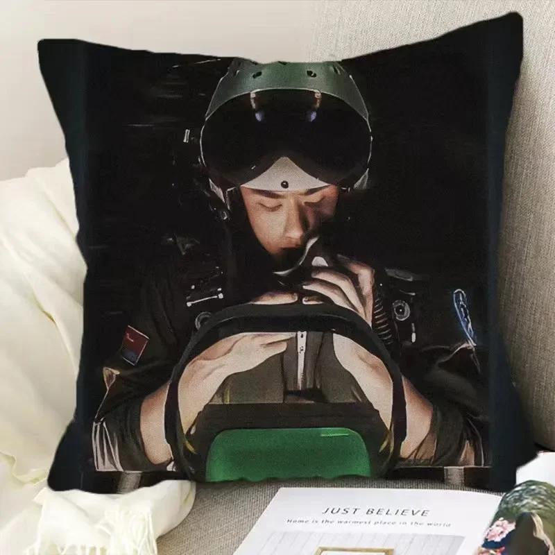 Wang Yibo Yebo Poster Double-sided Printed Pillowcase China Movie Born To Fly Lei Yu Drama Stills Home Car Decor Cushion Cover