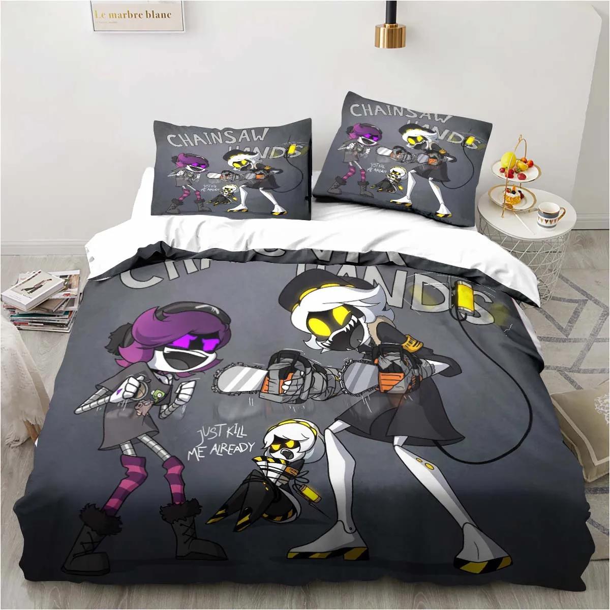 

Comforter New 3D Print Murder-Drones Cartoon Bedding Set Bed Set King Queen Twin Size Boys Girls Adults Comforter (quilt)-EU Single(135*200cm)3pcs