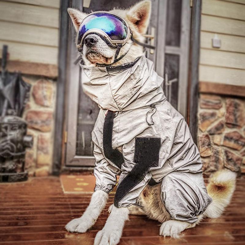 Dog Raincoat Luxury Designer Full Body Reflective Dog Waterproof Coat Overalls for Small Medium Large Dogs Outdoor Pet Products