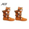 Creative 3D Doll Socks 1 Pair Knit Animal Socks, Fuzzy Cute Novelty Thick Durable Cotton Hand Crocheted Floor Sock, Stuffed Christmas Gift