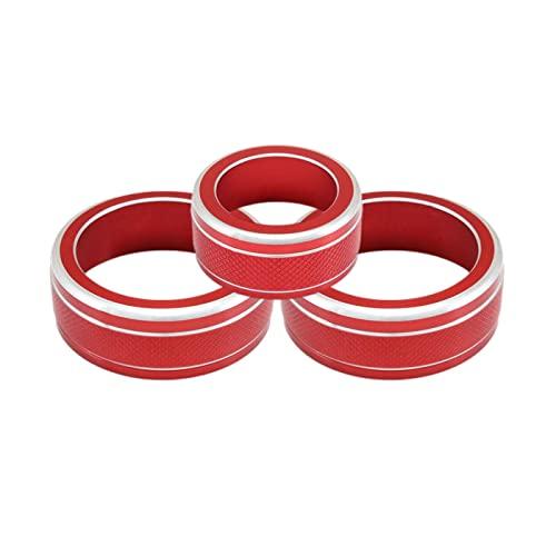 

Subaru Air Conditioner Dial Cover Ring Aluminum 3 Piece Set Forester XV Impreza Dial Cover Bezel Switch Accessories Custom Parts