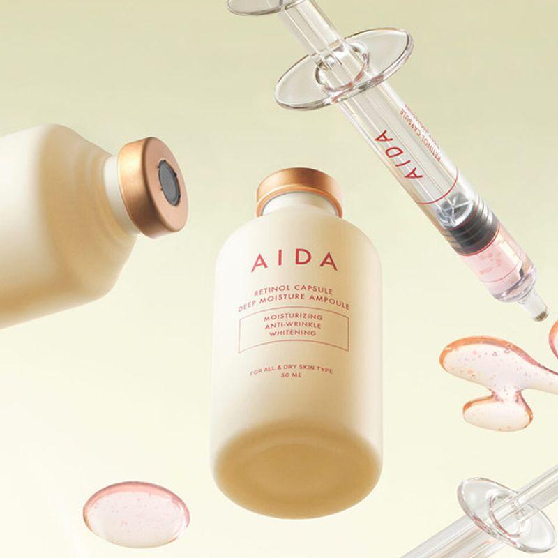 AIDA [Set of 2] Retinol Capsule Deep Moisture Ampoule 30ml Retinol Capsule Deep Moisture Ampoules x2