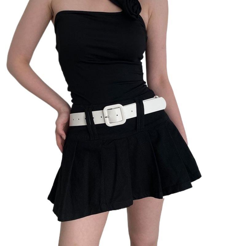 Rose Y2k Chic Pink Womens Belt With Colorful Buckle For Outfits Casual