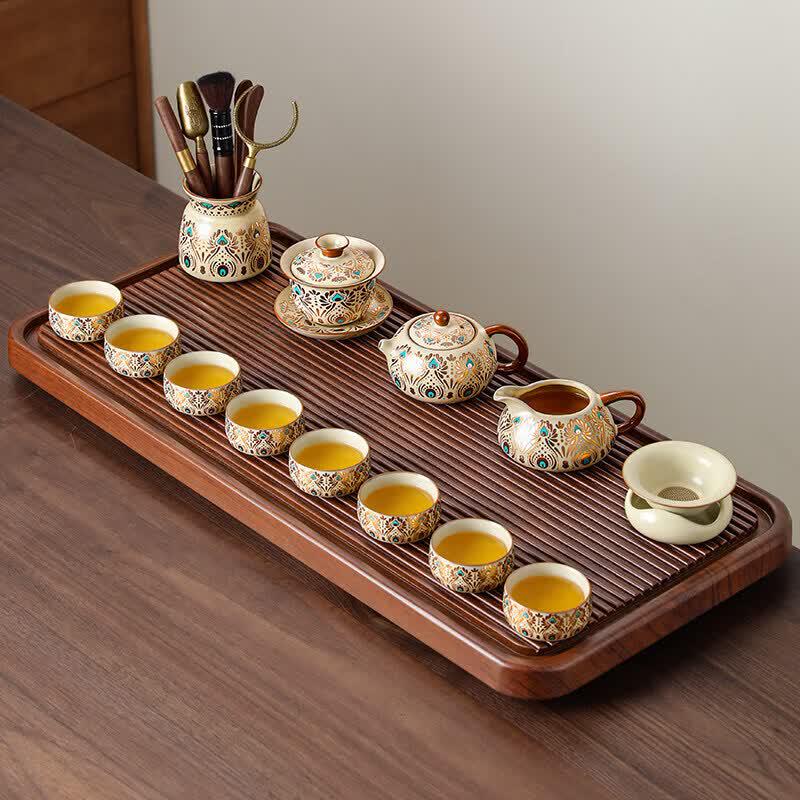 Youluo 2026 Light Luxury Metal Gongfu Tea Set