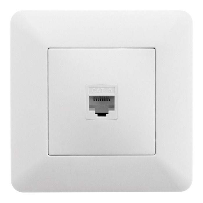 RJ45 CAT6 Network Socket - White - Artezo - Zenitech