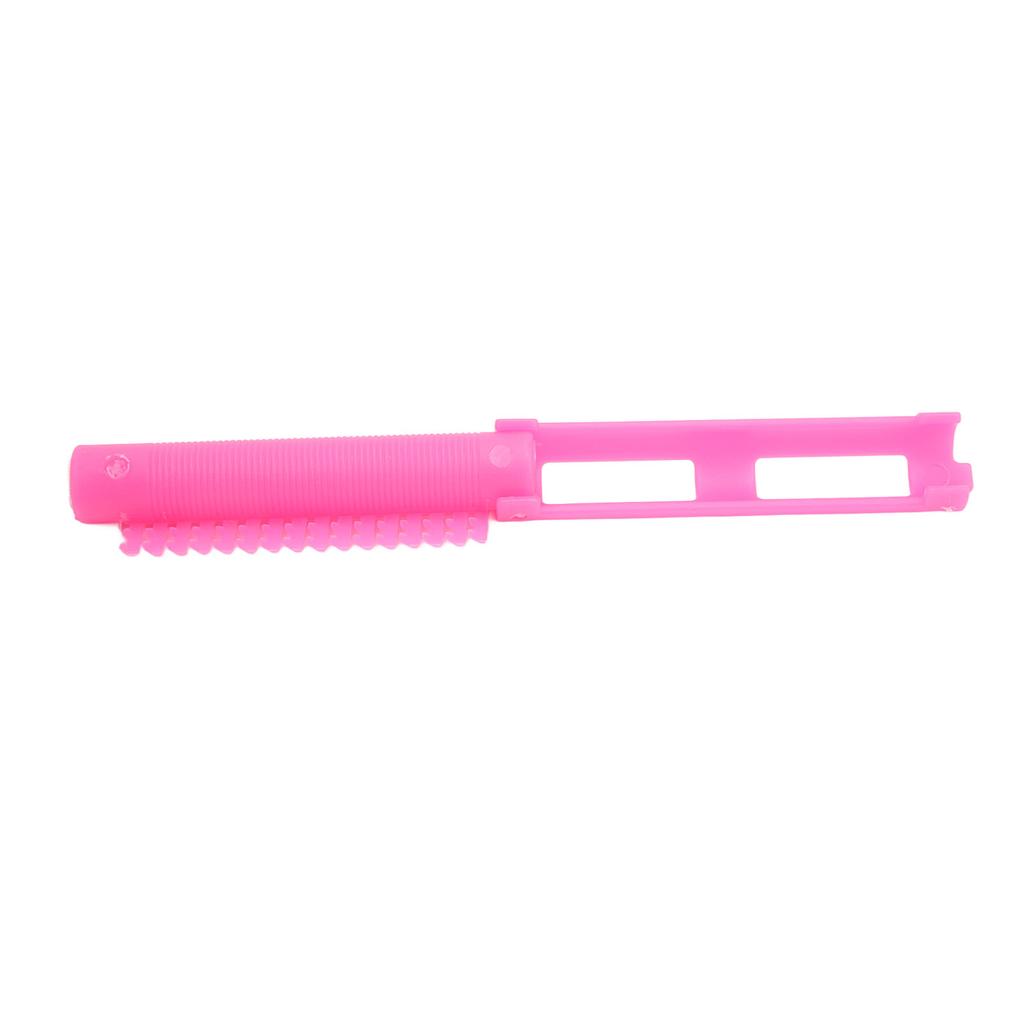 25pcs Hair Perm Rods Hollow Out Smoothing Teeth Hair Styling Curling Rod Set for Salon Barber Pink