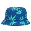 Black Leaf Bucket Hat Summer Coconut Tree Unisex Simple Bob Caps Hip Hop Gorros Men Women Panama Cap Beach Fishing Boonie Sunhat
