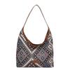 National style large-capacity tote bag 2025 summer new fashion shoulder bag foreign style versatile student daily class bag