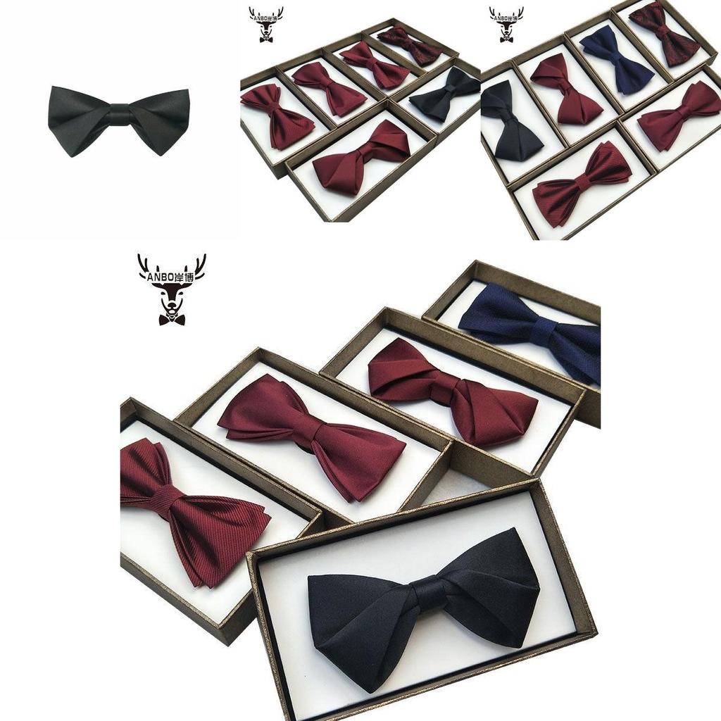 Classic Mens Wedding Bow Tie With Satin Finish For Grooms And Groomsmen